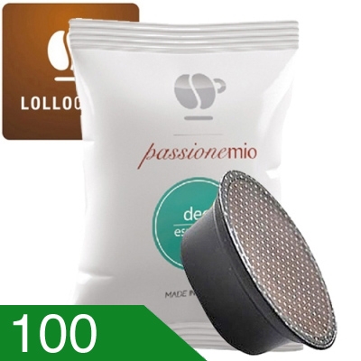 100 Capsule Caffè Lollo Miscela Dek Compatibili A Modo Mio