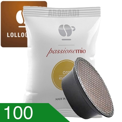 100 Capsule Caffè Lollo Miscela Oro Compatibili A Modo Mio