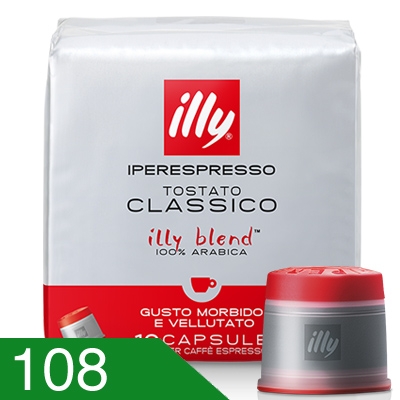 108 Capsule Caffè Illy Miscela Classico Compatibili Iperespresso