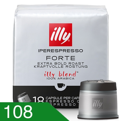 108 Capsule Caffè Illy Miscela Forte Compatibili Iperespresso