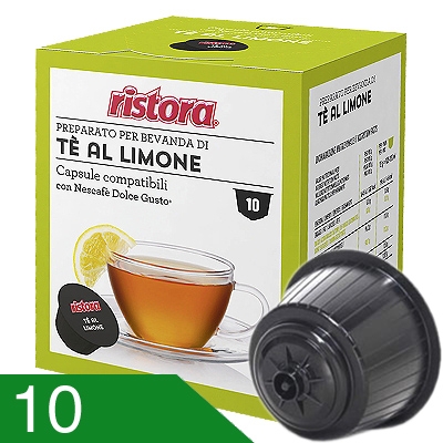 10 Capsule Ristora Te al Limone Compatibili Dolce Gusto