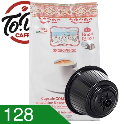 128 Capsule Caffè Toda Miscela Gusto Ricco Compatibili Dolce Gusto