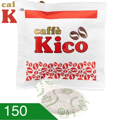 150 Cialde Caffe Kico Miscela Red Compatibili Ese 44 MM