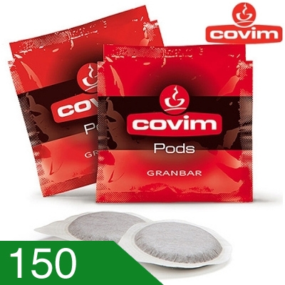 150 Cialde Caffè Covim Miscela Granbar Compatibili Ese 44 MM