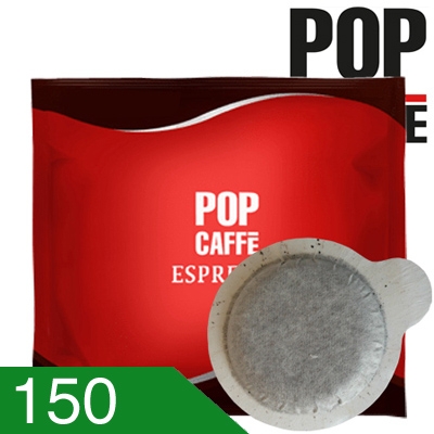 150 Cialde Caffè Pop Miscela Cremoso Compatibili Ese 44 MM