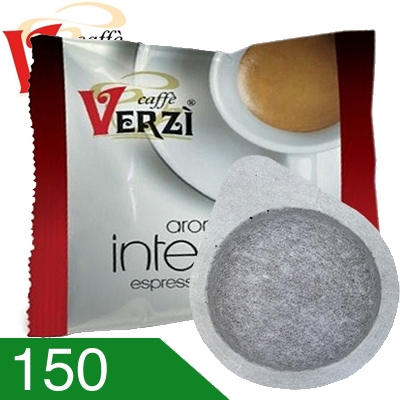 150 Cialde Caffè Verzì Miscela Intenso Compatibili Ese 44 MM