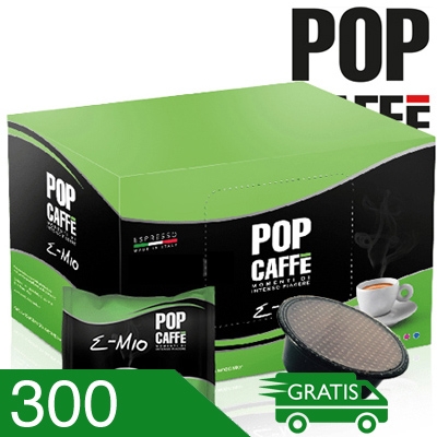 300 Capsule Caffè Pop Miscela Cremoso Compatibili A Modo Mio