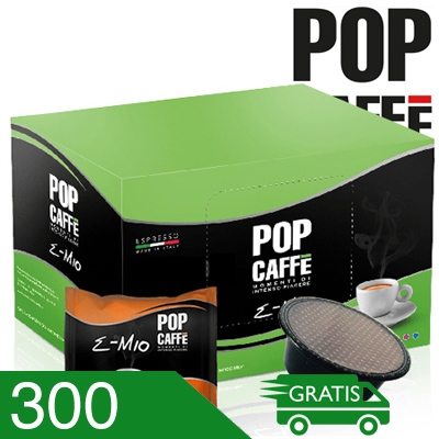 300 Capsule Caffè Pop Miscela Intenso Compatibili A Modo Mio
