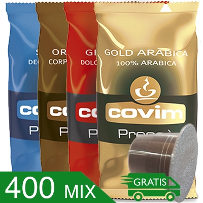 400 Capsule Caffè Covim Miscele Miste Compatibili Nespresso