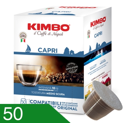 50 Capsule Caffe' Kimbo Miscela Capri Compatibili Nespresso