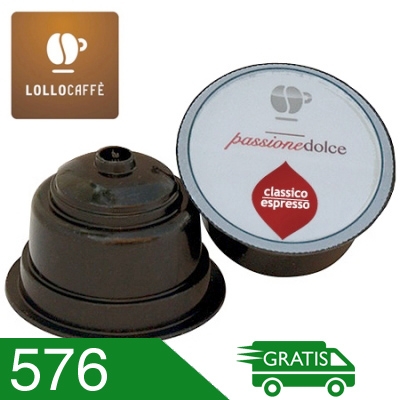 576 Capsule Caffè Lollo Miscela Classica Compatibili Dolce Gusto