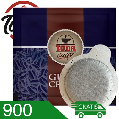 900 Cialde Caffè Toda Miscela Gusto Crema Compatibili Ese 44 MM