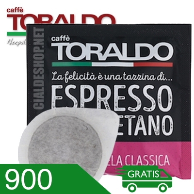 900 Cialde Caffè Toraldo Miscela Classica Compatibili Ese 44 MM