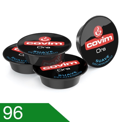 96 Capsule Caffè Covim Miscela Suave Dek Compatibili A Modo Mio