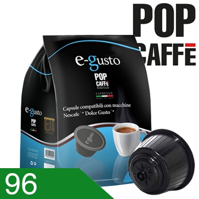 96 Capsule Caffè Pop Miscela Decaffeinato Compatibili Dolce Gusto