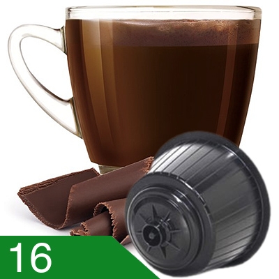 16 Capsule Cioccolata Compatibili Dolce Gusto