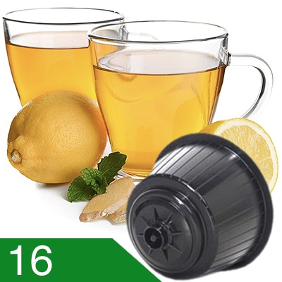 16 Capsule Zenzero e Limone Compatibili Dolce Gusto
