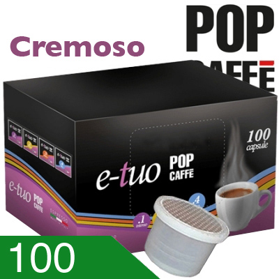100 Capsule Pop Caffè Miscela Cremoso Compatibili Fior Fiore Aroma