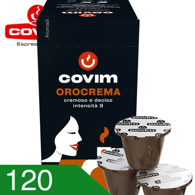 120 Capsule Caffè Covim Miscela Orocrema Compatibili Nespresso nuovo formato