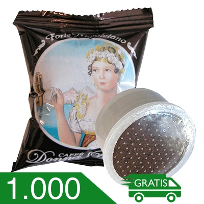 1000 Capsule Caffè Donna Regina Miscela Forte Napoletano Compatibili Espresso Point