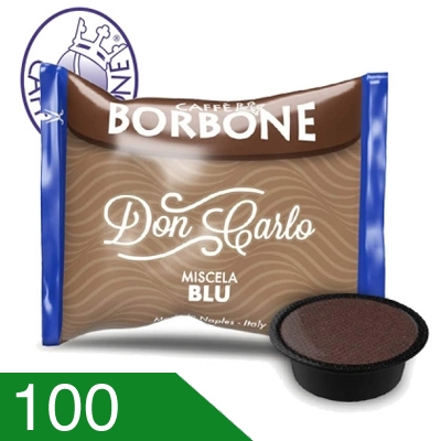 100 Capsule Caffè Borbone Don Carlo Miscela Blu Compatibili Lavazza A Modo Mio
