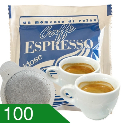 100 Cialde Caffè Grillo Miscela Silver Compatibili 55 MM
