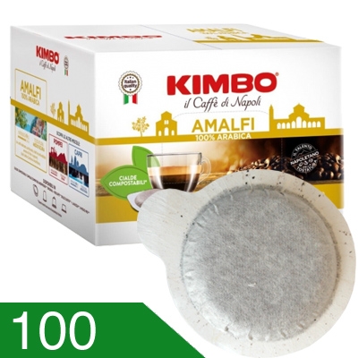 100 Cialde Caffe' Kimbo Miscela Amalfi Compatibili Ese 44 MM
