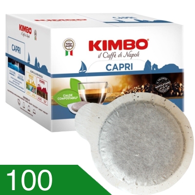 100 Cialde Caffe' Kimbo Miscela Capri Compatibili Ese 44 MM