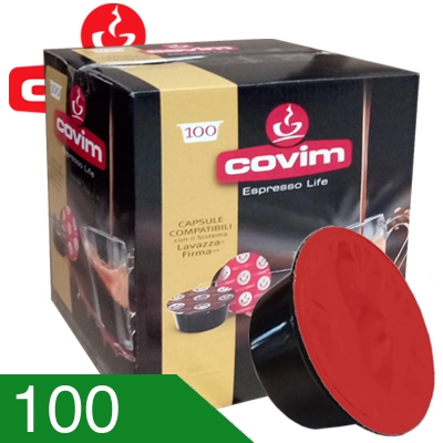 100 Capsule Caffè Covim Miscela Granbar Compatibili Firma