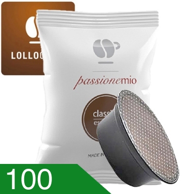 100 Capsule Caffè Lollo Miscela Classica Compatibili A Modo Mio