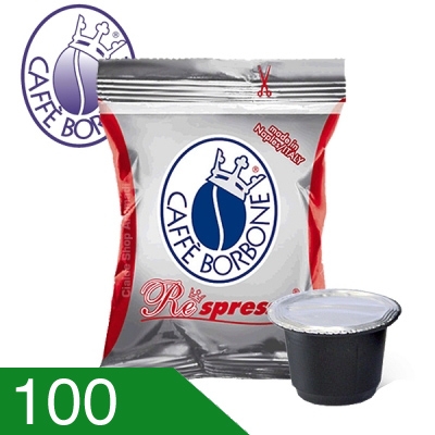 100 Capsule Caffe' Borbone Respresso Miscela Rossa Compatibili Nespresso