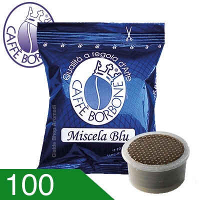 100 Capsule Caffè Borbone Miscela Blu Compatibili Espresso Point