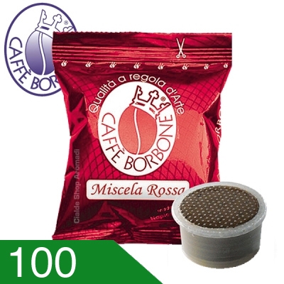 100 Capsule Caffè Borbone Miscela Rossa Compatibili Espresso Point