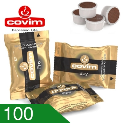 100 Capsule Caffè Covim Miscela Gold Arabica Compatibili Espresso Point