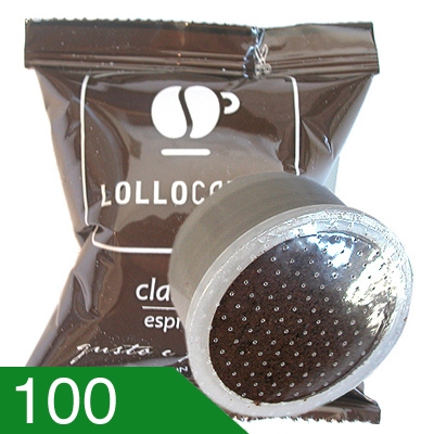 100 Capsule Caffè Lollo Miscela Classica Compatibili Espresso Point