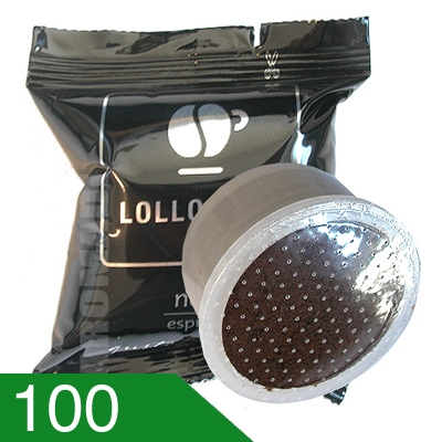 100 Capsule Caffè Lollo Miscela Nera Compatibili Espresso Point
