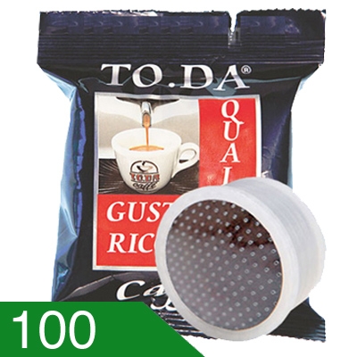 100 Capsule Caffè Toda Miscela Ricca Compatibili Espresso Point