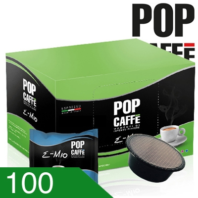 100 Capsule Caffè Pop Miscela Decaffeinato Compatibili A Modo Mio