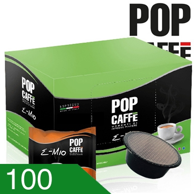 100 Capsule Caffè Pop Miscela Intenso Compatibili A Modo Mio