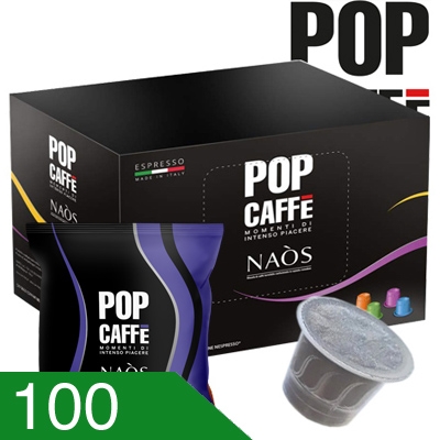 100 Capsule Caffè Pop Miscela Deciso Compatibili Nespresso