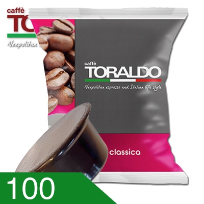 100 Capsule Caffè Toraldo Miscela Classica Compatibili Firma