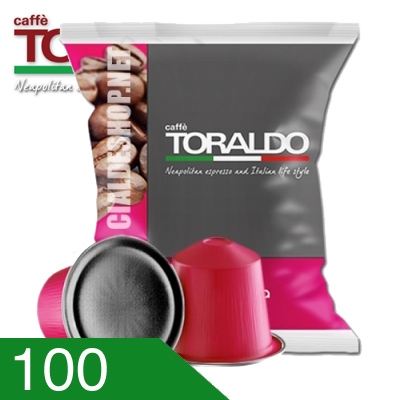 100 Capsule Caffè Toraldo Miscela Classica Compatibili Nespresso