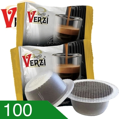 100 Capsule Caffè Verzì Miscela Intenso Compatibili Bialetti