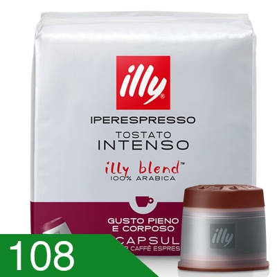 108 Capsule Caffè Illy Miscela Intenso Compatibili Iperespresso