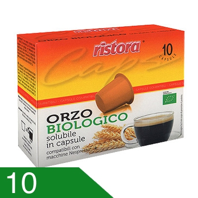 10 Capsule Ristora Orzo Bio Compatibili Nespresso