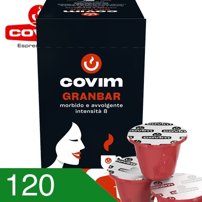 120 Capsule Caffè Covim Miscela Granbar Compatibili Nespresso