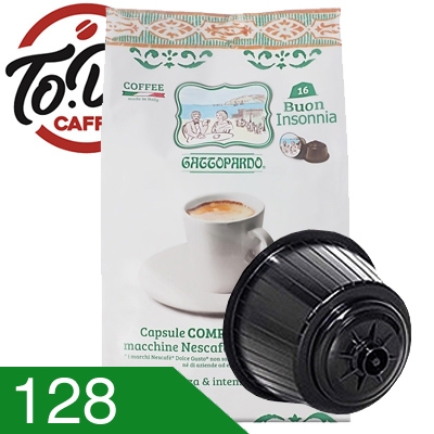 128 Capsule Caffè Toda Miscela Insonnia Compatibili Dolce Gusto