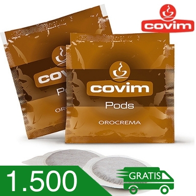1500 Cialde Caffè Covim Miscela Orocrema Compatibili Ese 44 MM