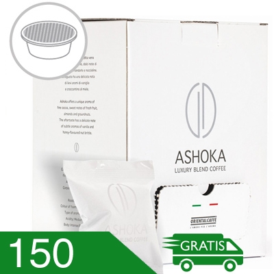 150 Capsule Caffè Ashoka Miscela Luxury Blend Compatibili A Modo Mio