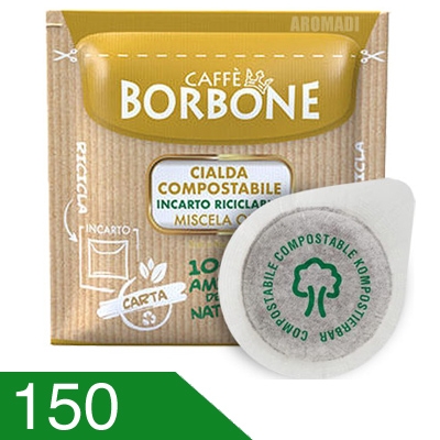 150 Cialde Caffe' Borbone Miscela Oro Compatibili Ese 44 MM